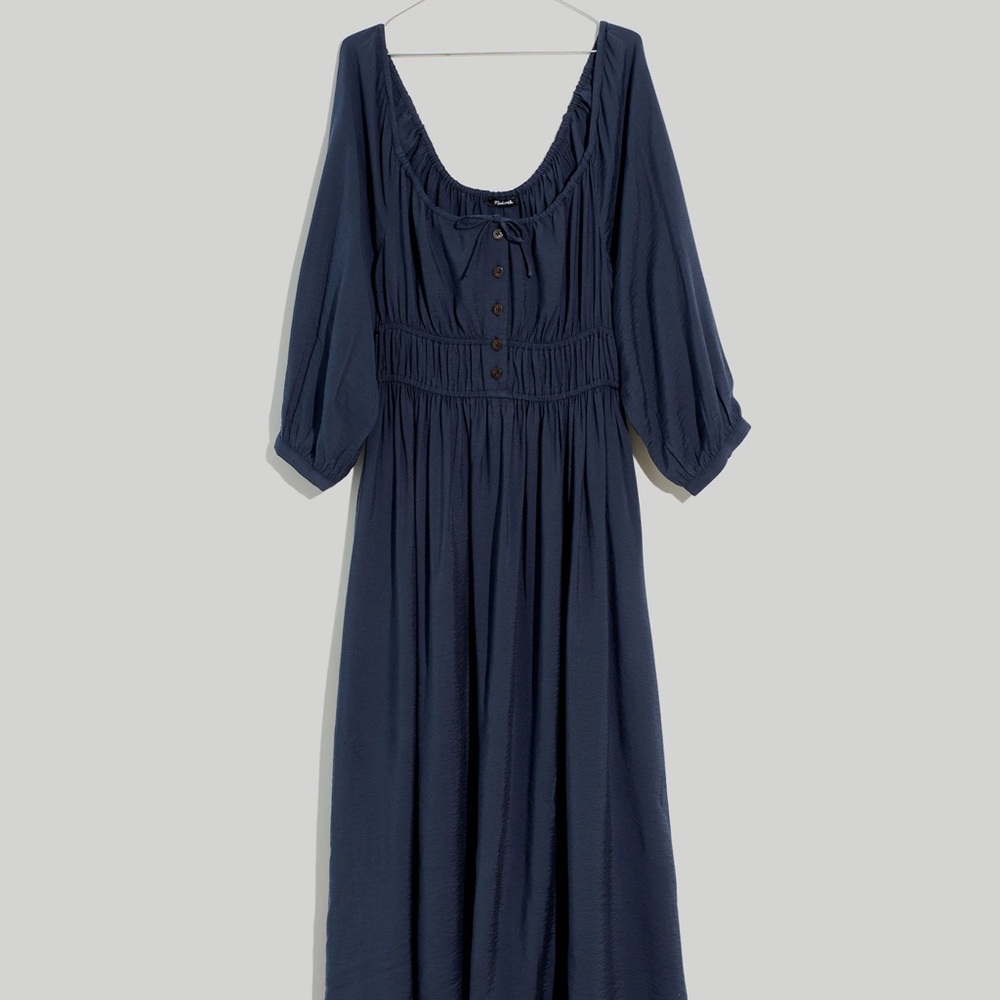 Madewell Navy Long Sleeve Dress